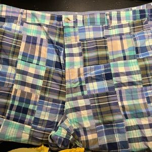 New w/o tags Madras Plaid shorts